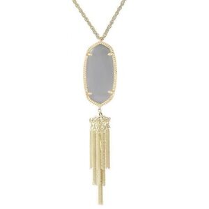 KENDRA SCOTT • Gold Rayne Cat’s Eye Tassel Necklace